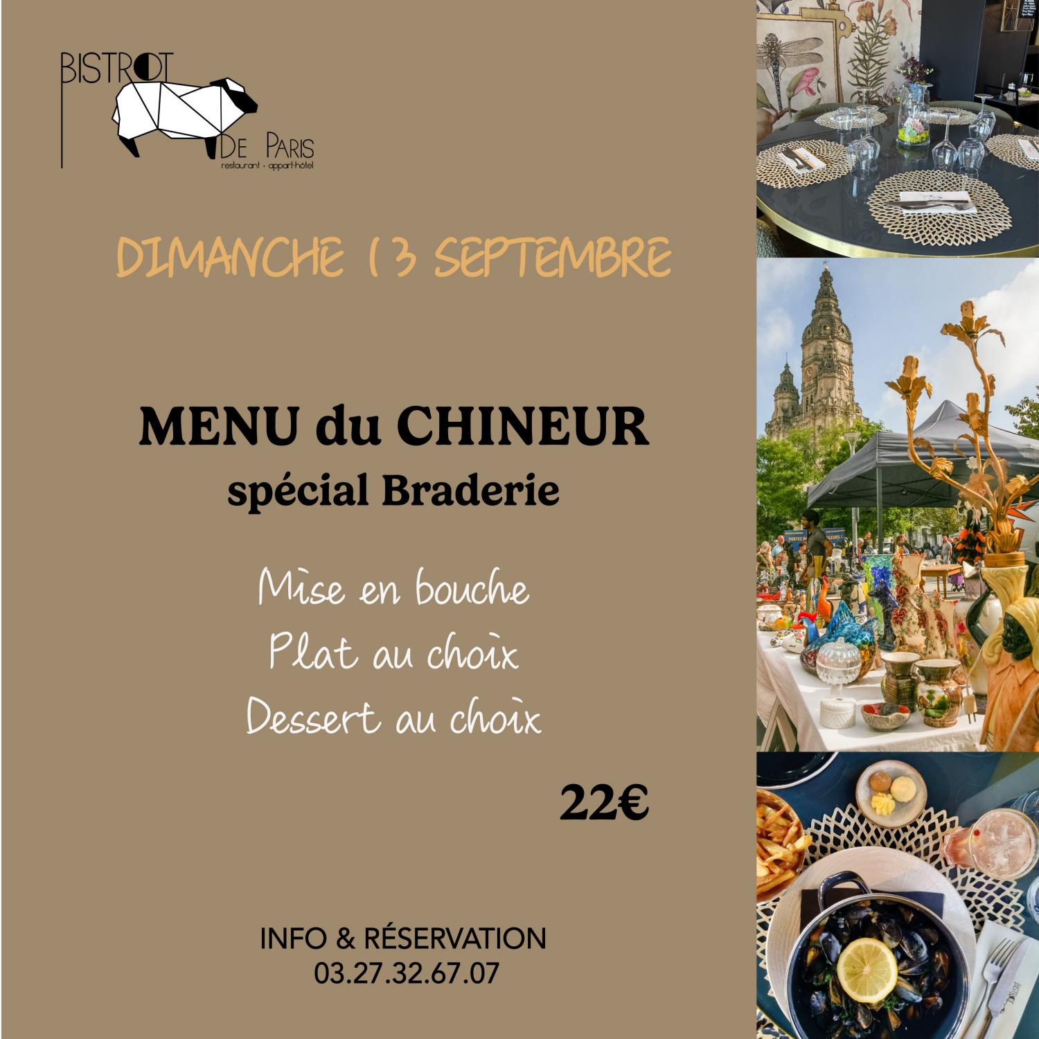 Menu du Chineur